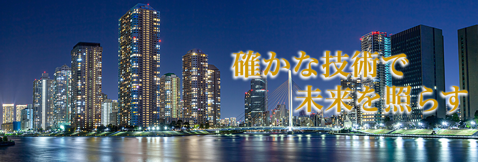 確かな技術で未来を照らす
